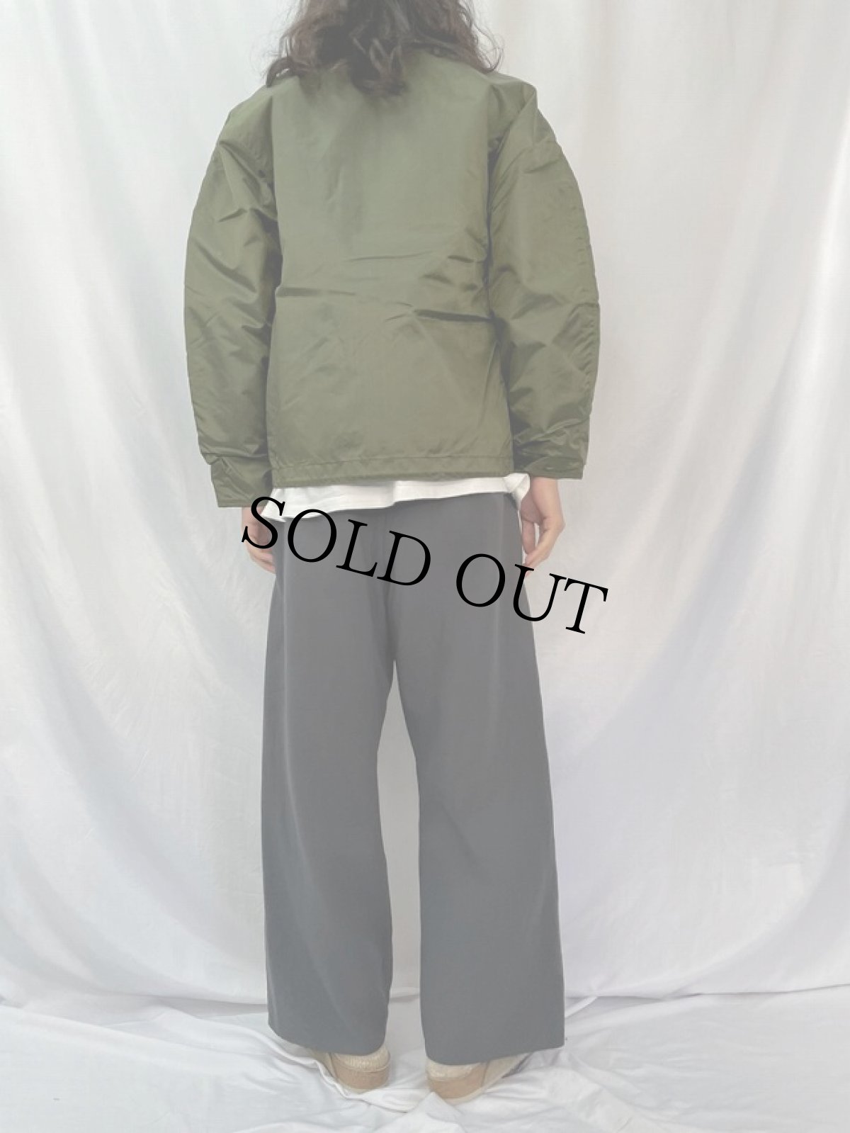 画像4: 80's U.S.NAVY A-1 Extreme Cold Weather Impermeable ナイロンデッキジャケット SMALL (4)