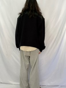 画像4: Peter Et Jon CLOTHING ニット切り替え ヌバックレザージャケット 3X (4)