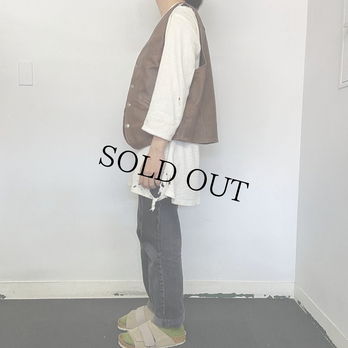 画像3: CORONADO LEATHER レザーベスト (3)