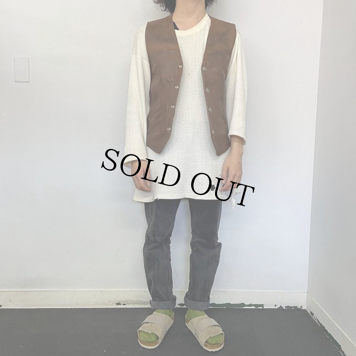 画像2: CORONADO LEATHER レザーベスト (2)