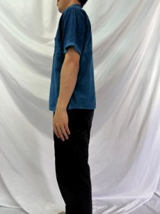 画像3: KAPITAL 藍染 コットン×リネンシャツ M (3)