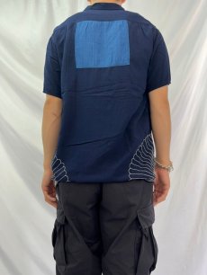 画像4: KAPITAL 風呂敷刺繍 レーヨンシャツ M (4)
