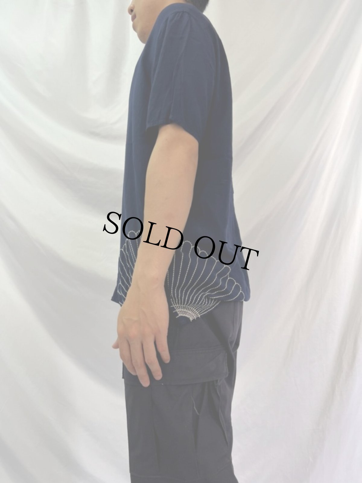 画像3: KAPITAL 風呂敷刺繍 レーヨンシャツ M (3)