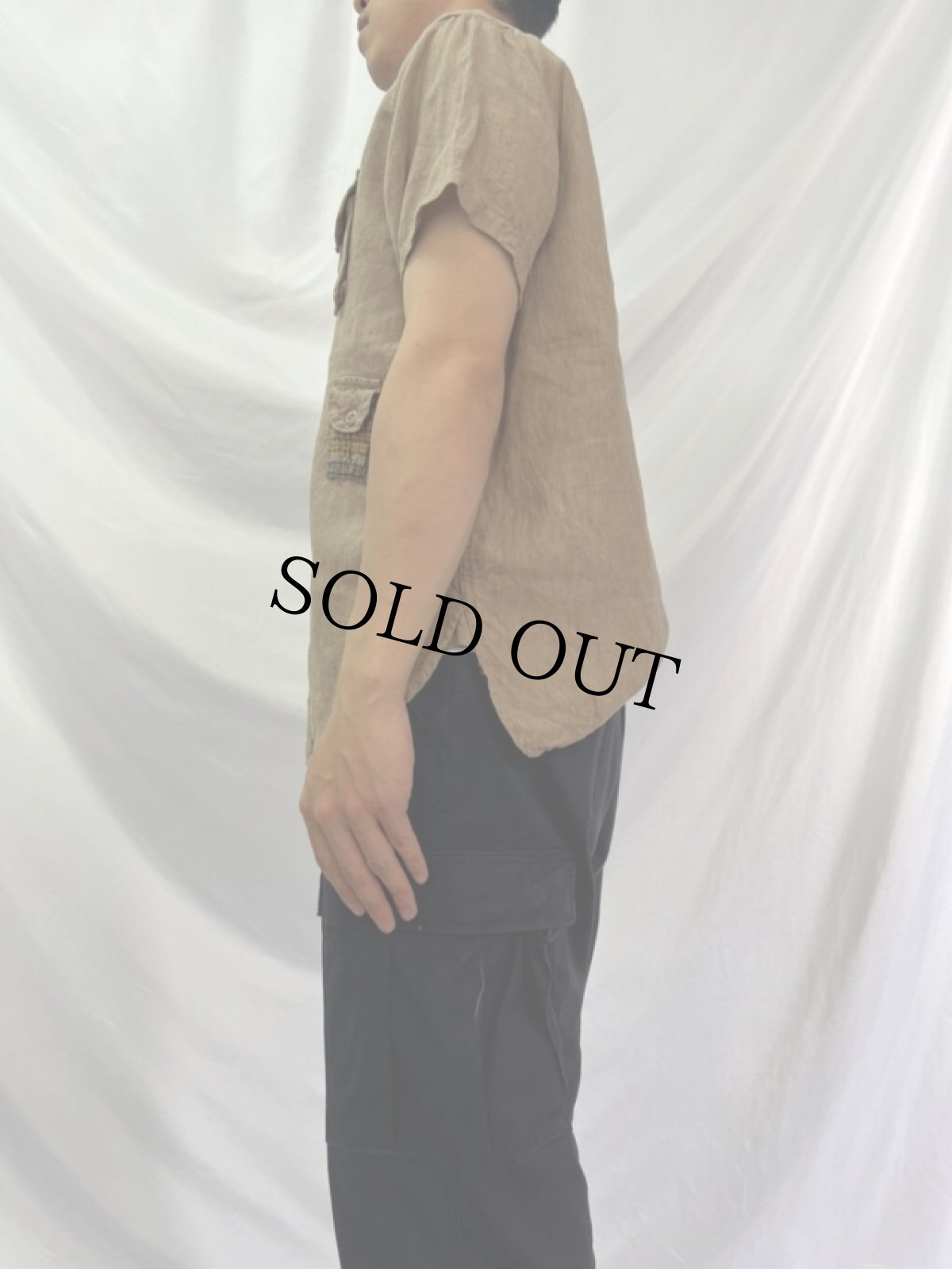 画像3: KAPITAL デザインリネンシャツ L (3)