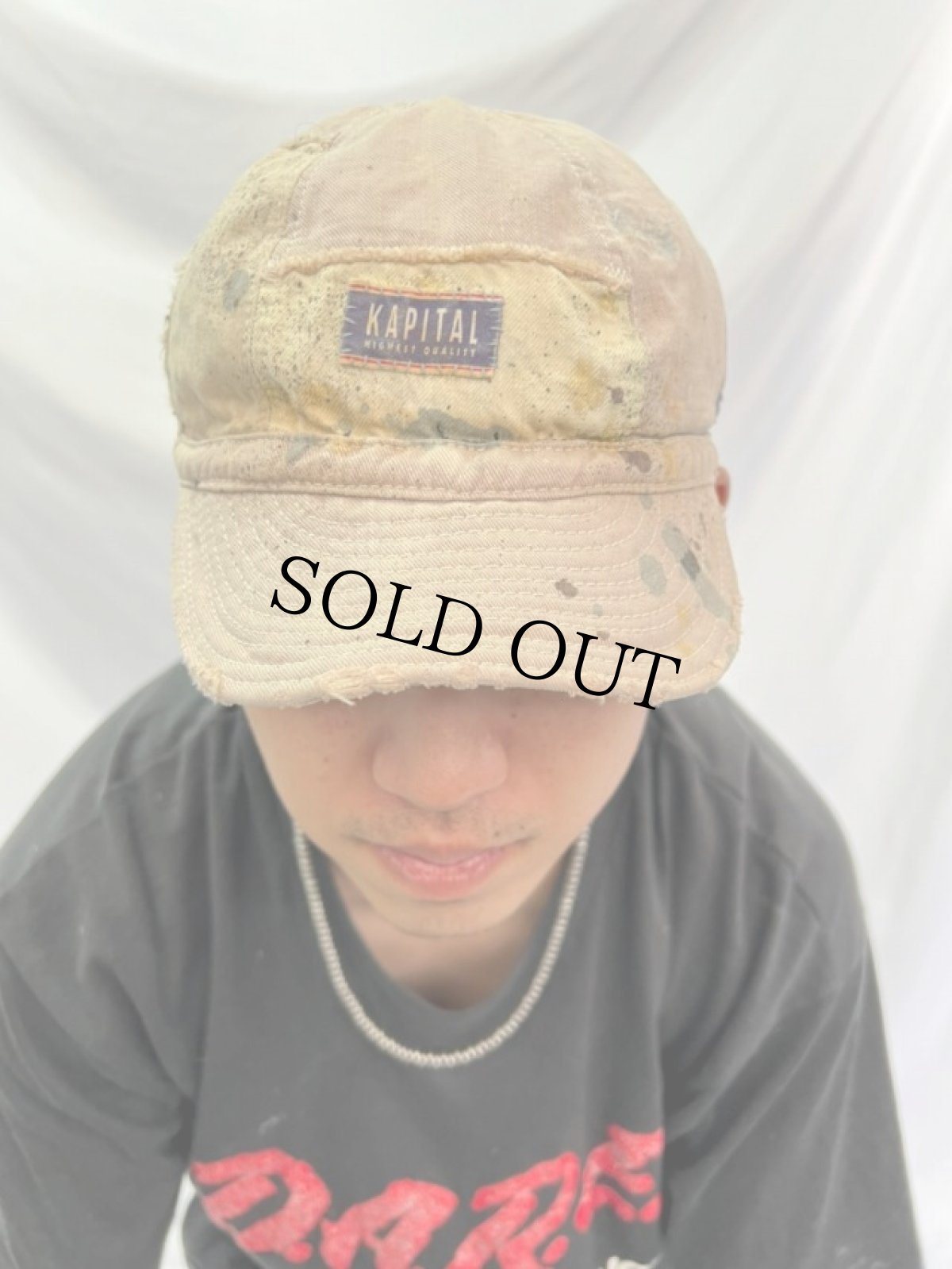 画像2: KAPITAL HIGHEST QUALITY ボロ加工 ワークキャップ (2)