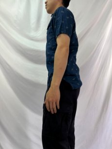 画像3: 【SALE】 KAPITAL インディゴリネン ウエスタンシャツ M (3)
