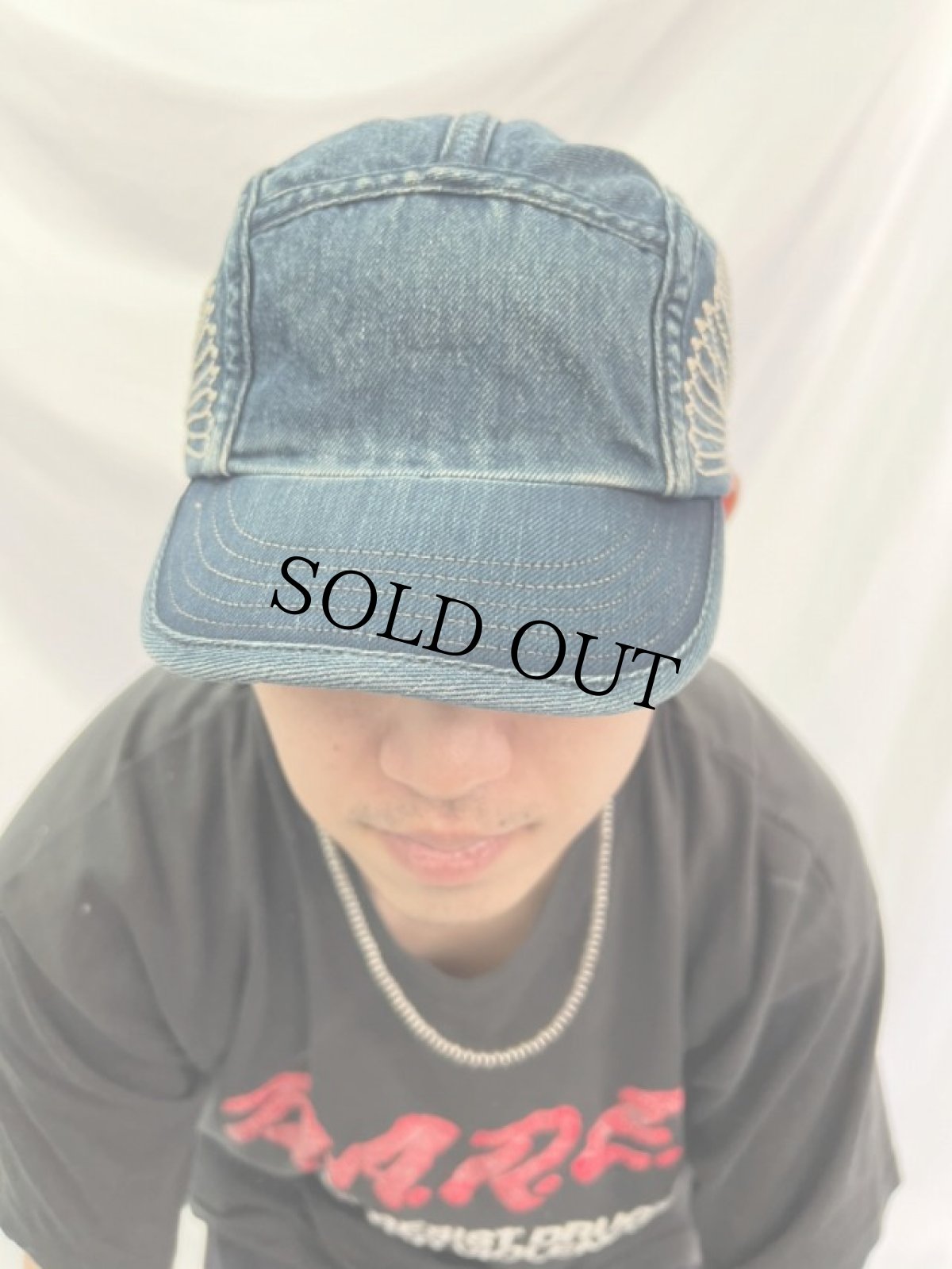 画像2: KAPITAL 風呂敷刺繍 デニムキャップ ONESIZE (2)