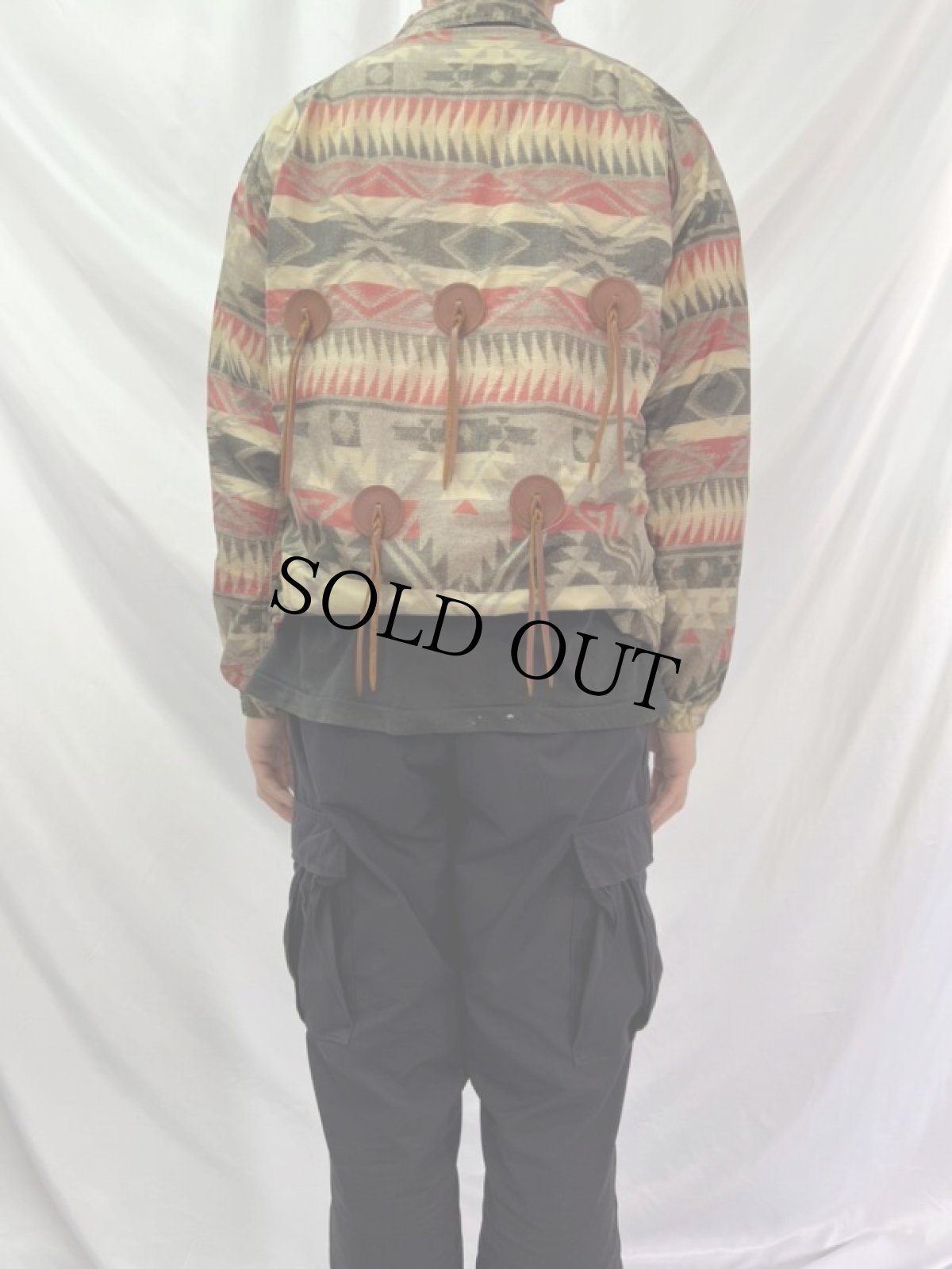 画像4: KAPITAL ネイティブ柄 ナイロンジャケット M (4)