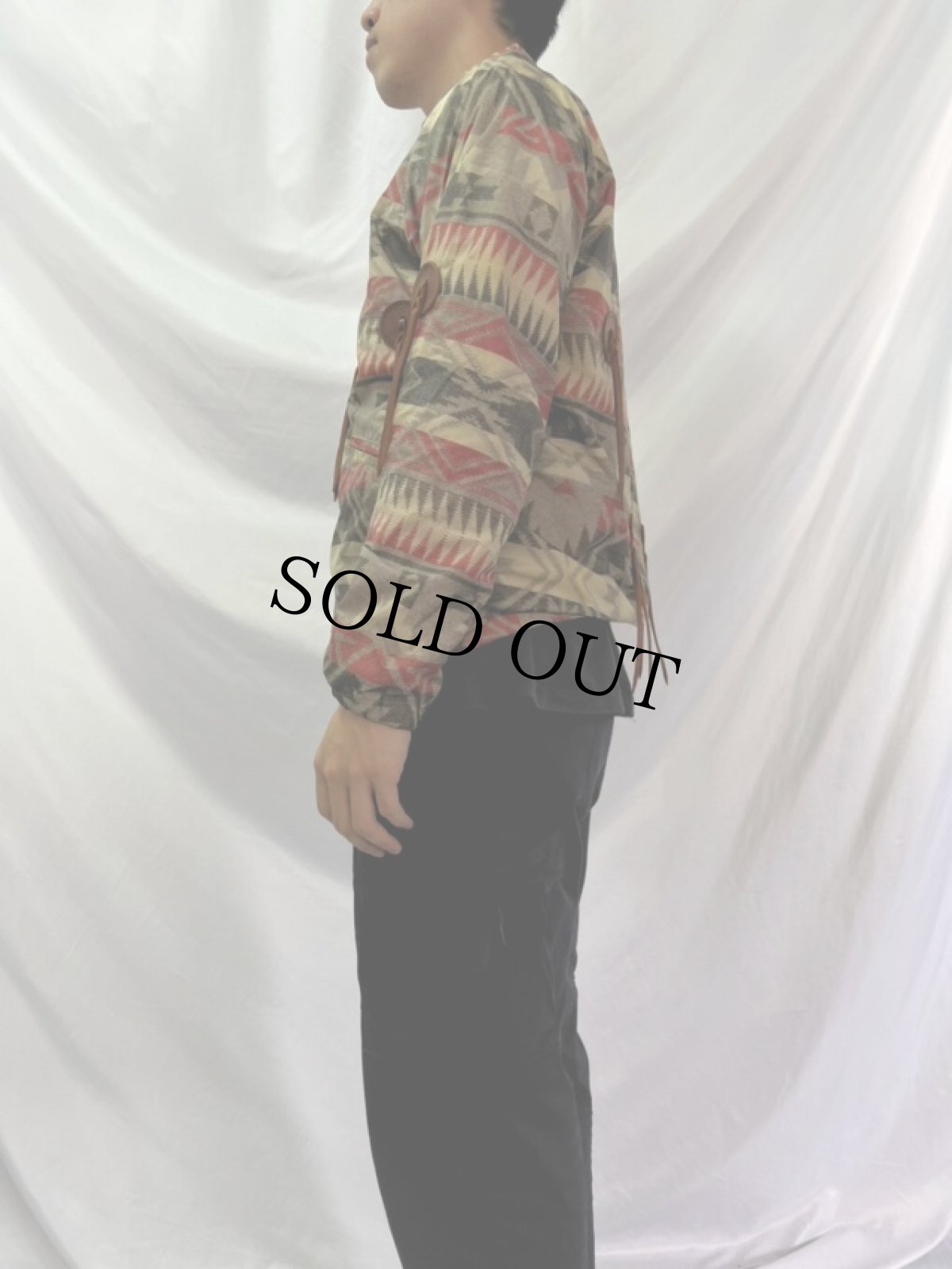 画像3: KAPITAL ネイティブ柄 ナイロンジャケット M (3)