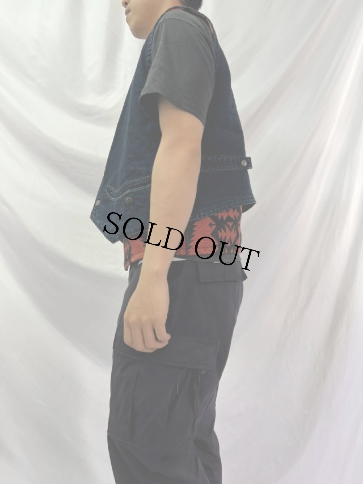 画像3: KAPITAL レイヤードデザインベスト M (3)