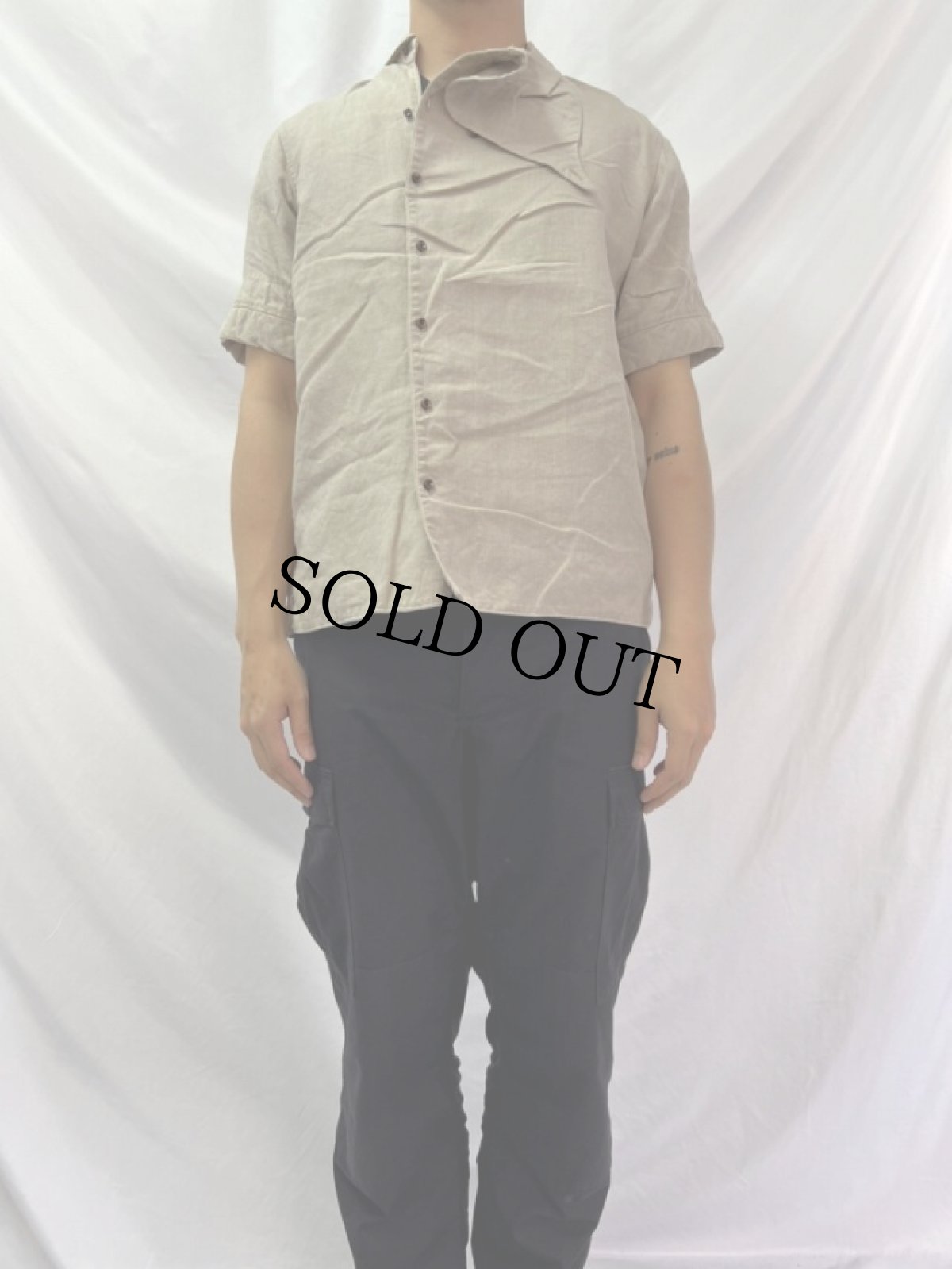 画像2: KAPITAL デザインリネンシャツ M (2)