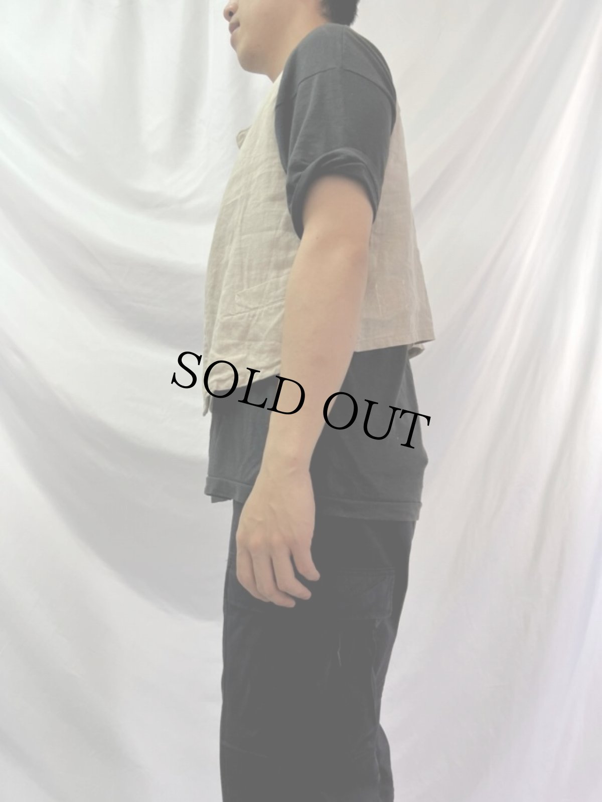 画像3: KAPITAL KIRO HIRATA リネンベスト S (3)