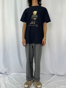 画像2: 90's POLO Ralph Lauren ポロベアプリントTシャツ L (2)