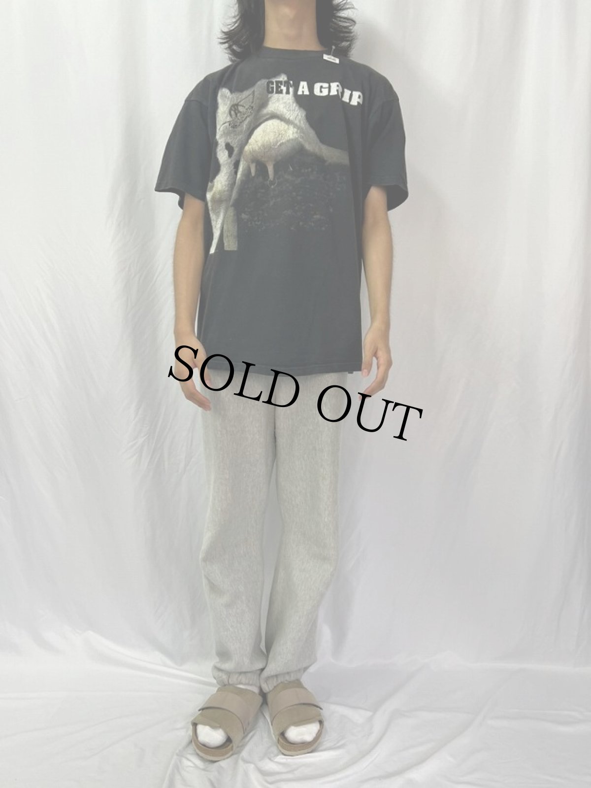 画像2: 90's AEROSMITH USA製 "Get a Grip"ハードロックバンドツアーTシャツ XL (2)