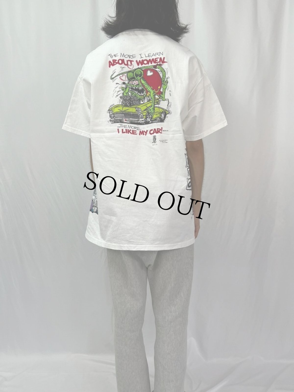 画像5: 2002〜05 RAT FINK 試し刷り キャラクターTシャツ XL (5)