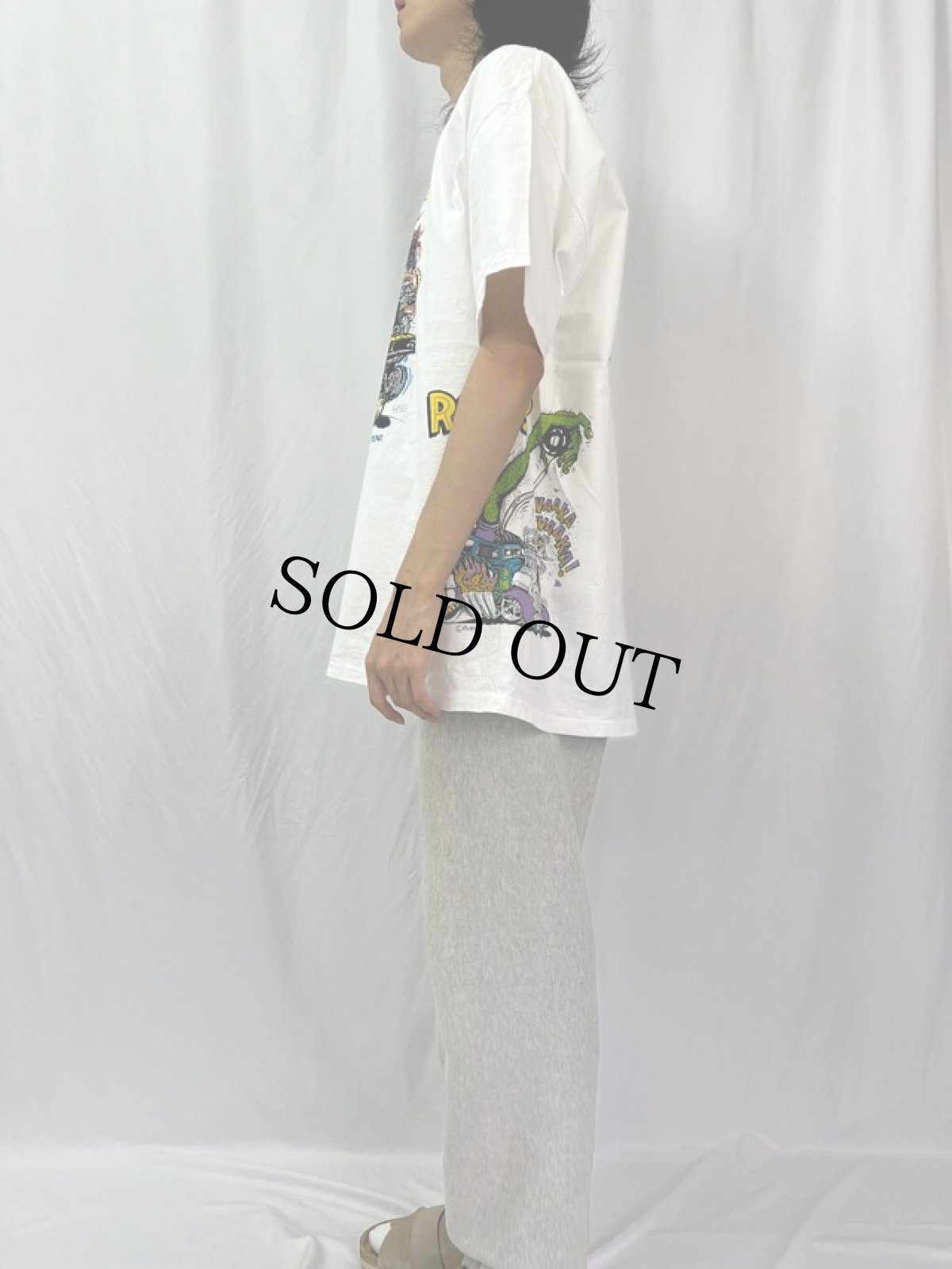 画像4: 2002〜05 RAT FINK 試し刷り キャラクターTシャツ XL (4)