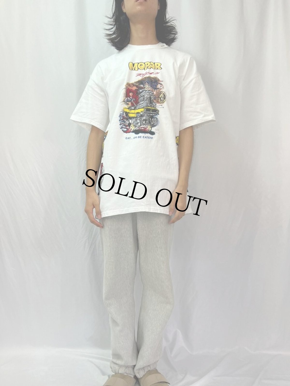 画像3: 2002〜05 RAT FINK 試し刷り キャラクターTシャツ XL (3)