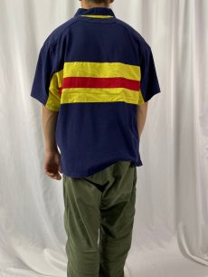 画像4: 90's POLO SPORT Ralph Lauren ナイロン切り替え ラガーシャツ XL (4)