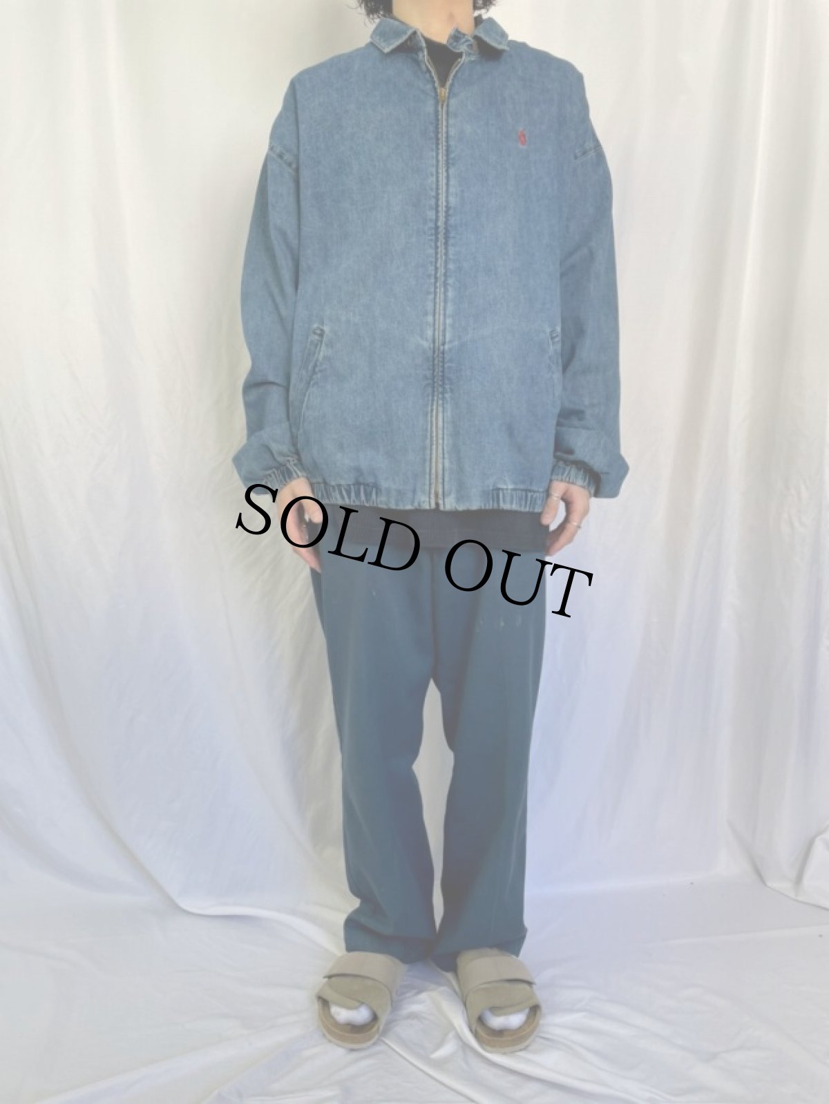 画像2: POLO Ralph Lauren デニムスウィングトップ XL (2)