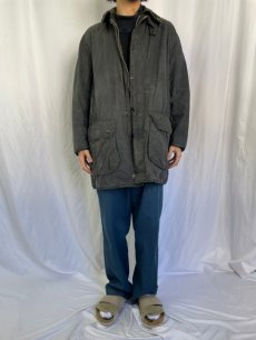 画像2: 90's Barbour ENGLAND製 "BORDER" オイルドジャケット 3ワラント (2)