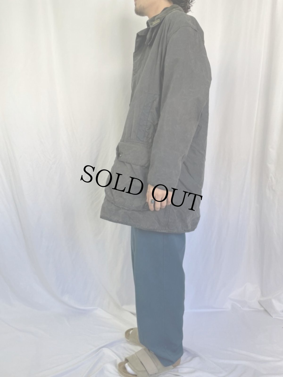 画像3: 90's Barbour ENGLAND製 "BORDER" オイルドジャケット 3ワラント (3)