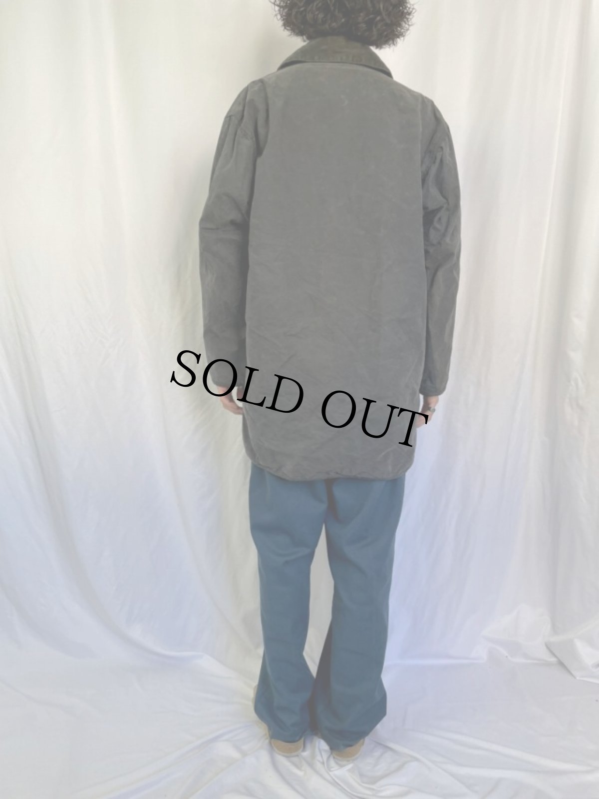 画像4: 90's Barbour ENGLAND製 "BORDER" オイルドジャケット 3ワラント (4)