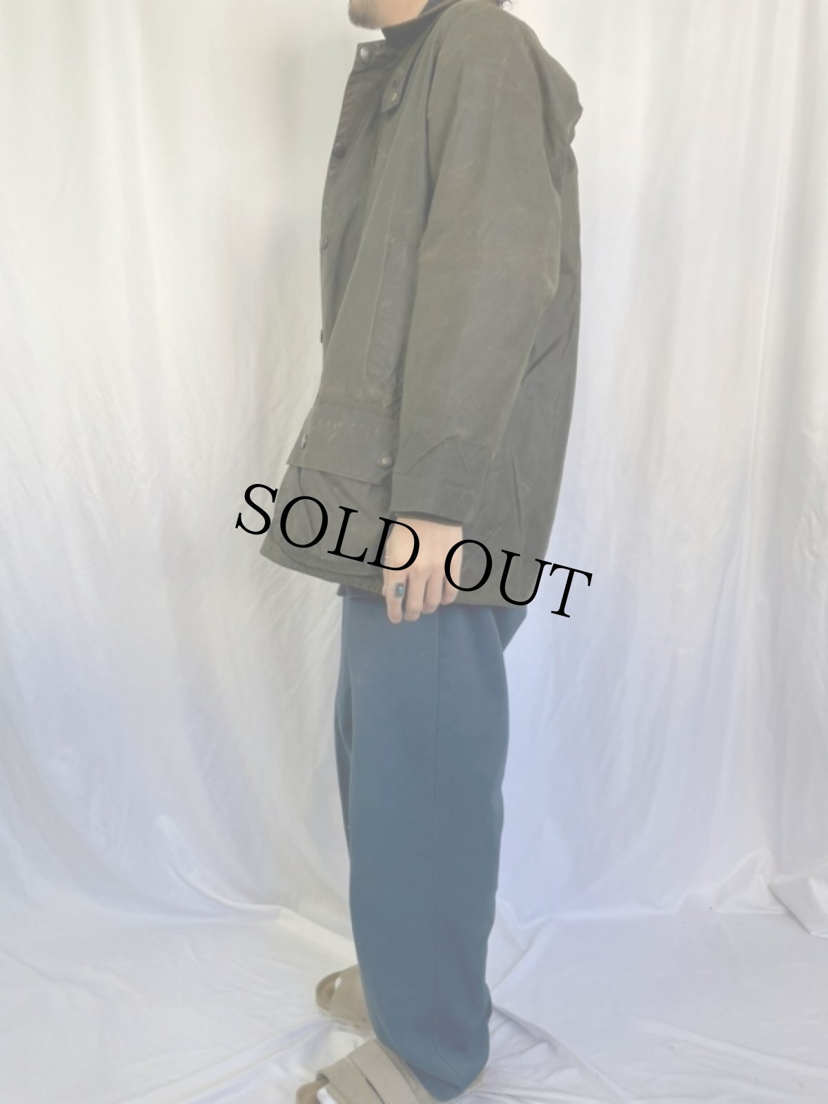 画像3: 90's Barbour ENGLAND製 "BEAUFORT" オイルドジャケット 3ワラント (3)