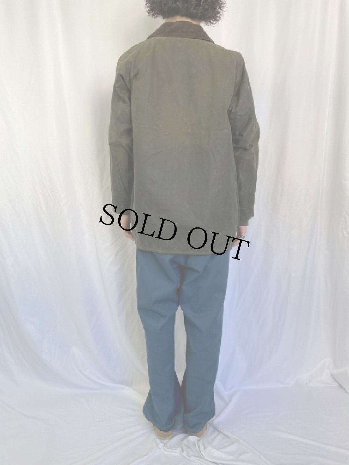 画像4: 90's Barbour ENGLAND製 "BEAUFORT" オイルドジャケット 3ワラント (4)