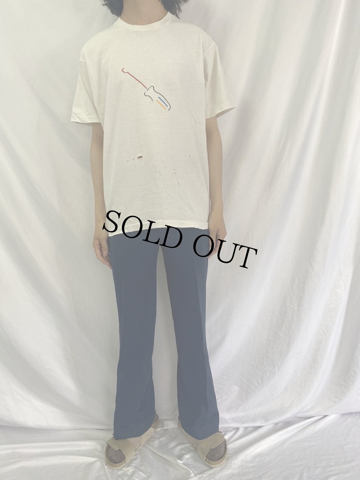 画像3: 90's Apple USA製 アートイラストTシャツ L (3)