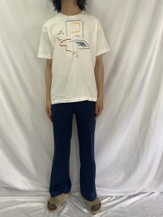 画像2: 90's Apple "Pablo Picasso" USA製 アートイラストTシャツ L (2)