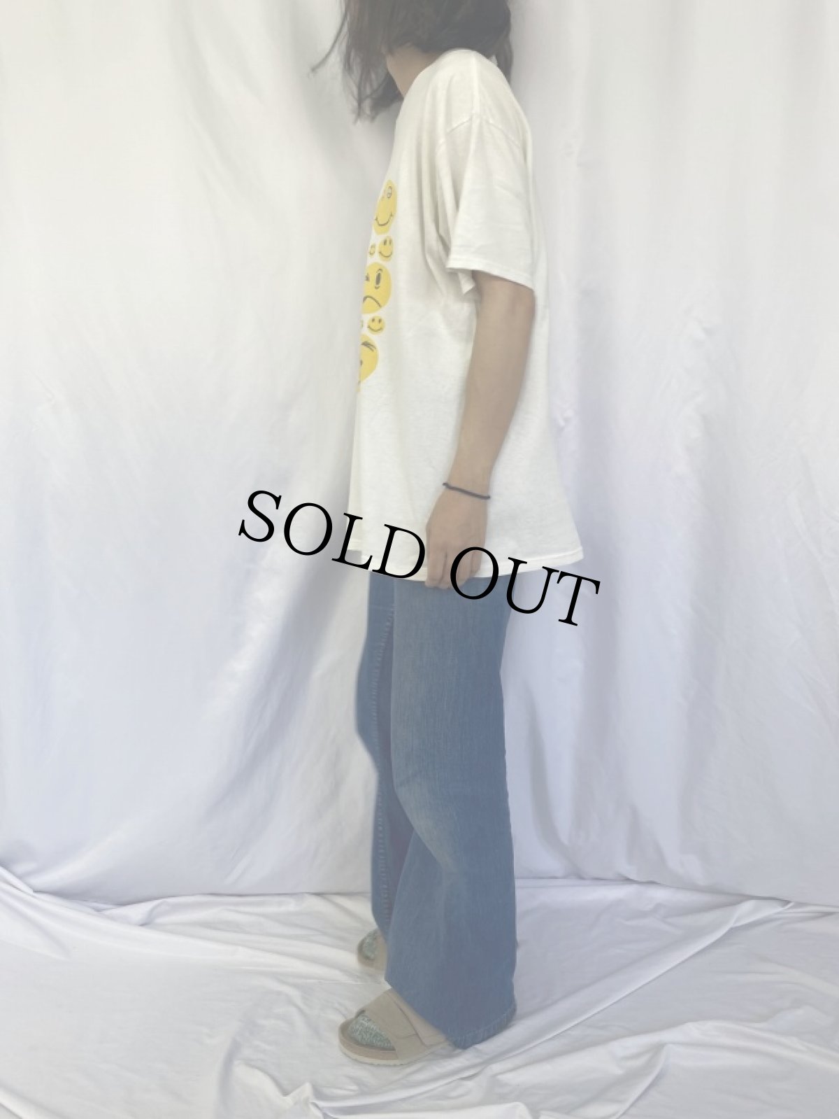 画像3: 90's スマイルプリントTシャツ XL (3)