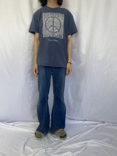 画像2: Peace of Music 楽譜×ピースマーク Tシャツ L (2)