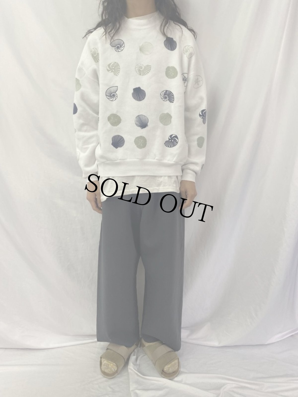 画像2: 90's MICHIGAN RAG CO. USA製 プリントスウェット XL (2)