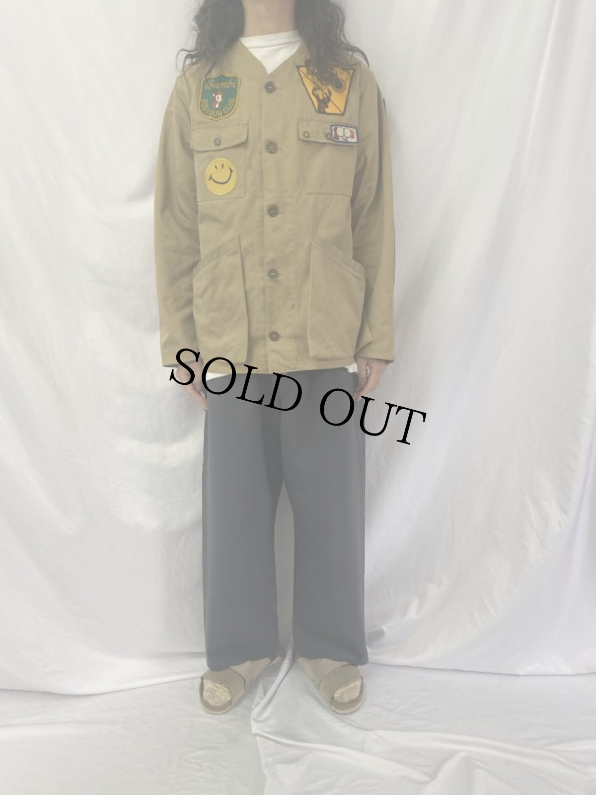 画像2: 70's 10-X IMPERIAL ワッペン付き ハンティングジャケット (2)