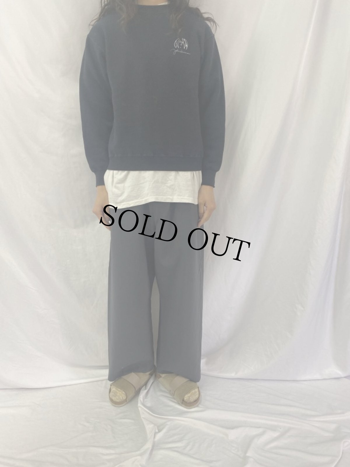 画像3: 90's JOHN LENNON USA製 ミュージシャンイラストスウェット M (3)