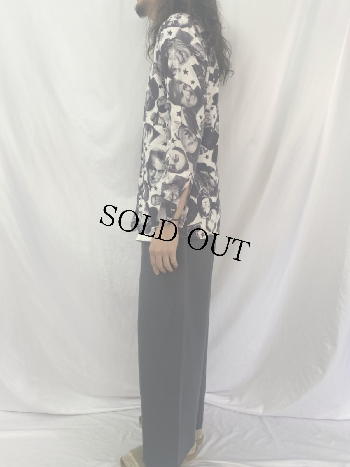 画像3: 70's chess king ハリウッドスター 総柄シャツ (3)