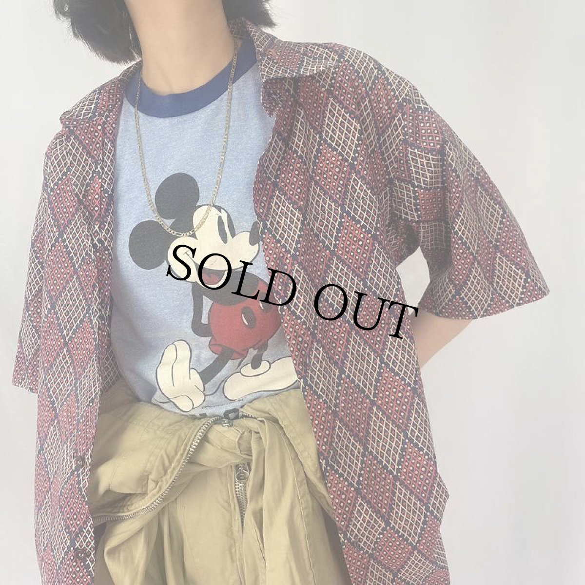 画像2: 60〜70's Sincere bailor 総柄シャツ (2)