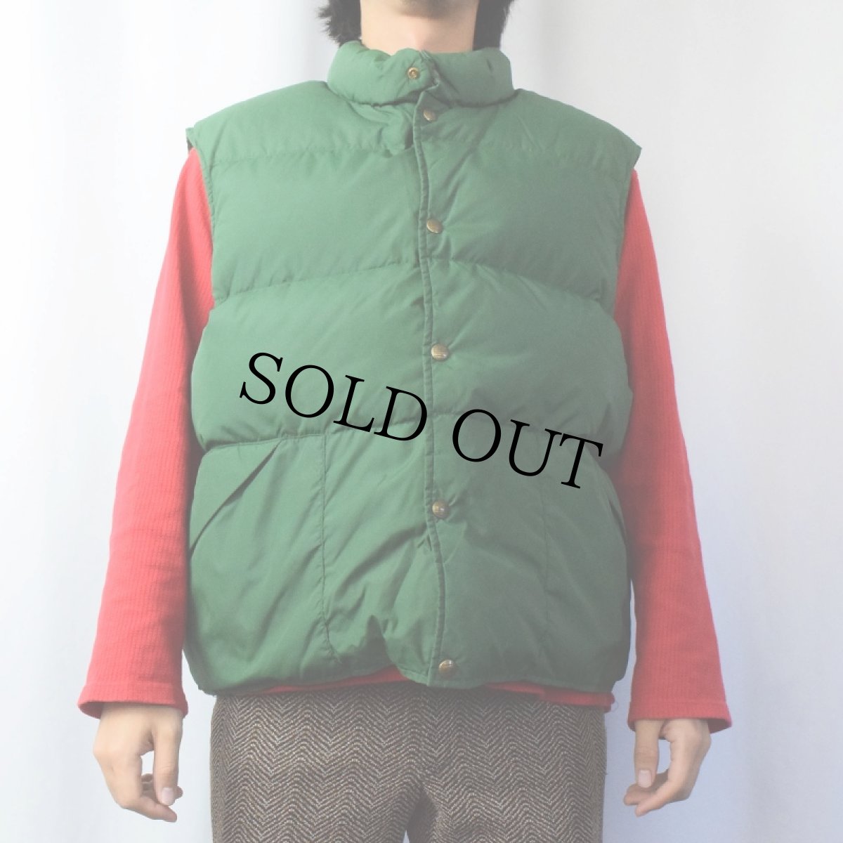 画像2: 80's Woolrich / L.L.Bean USA製 "IRREGULAR" ダウンベスト XL (2)