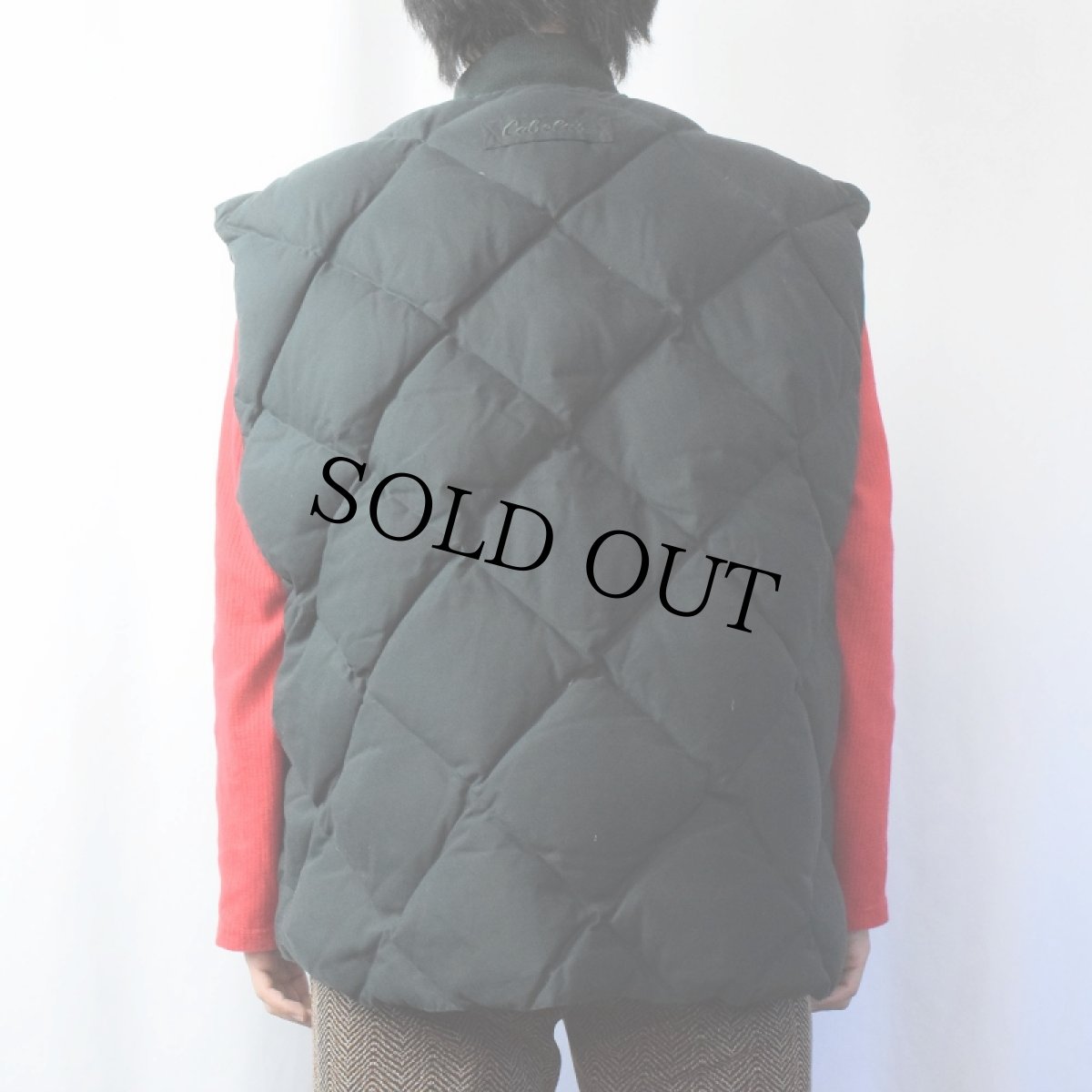 画像7: Cabela's キルティングダウンベスト GREEN XL (7)