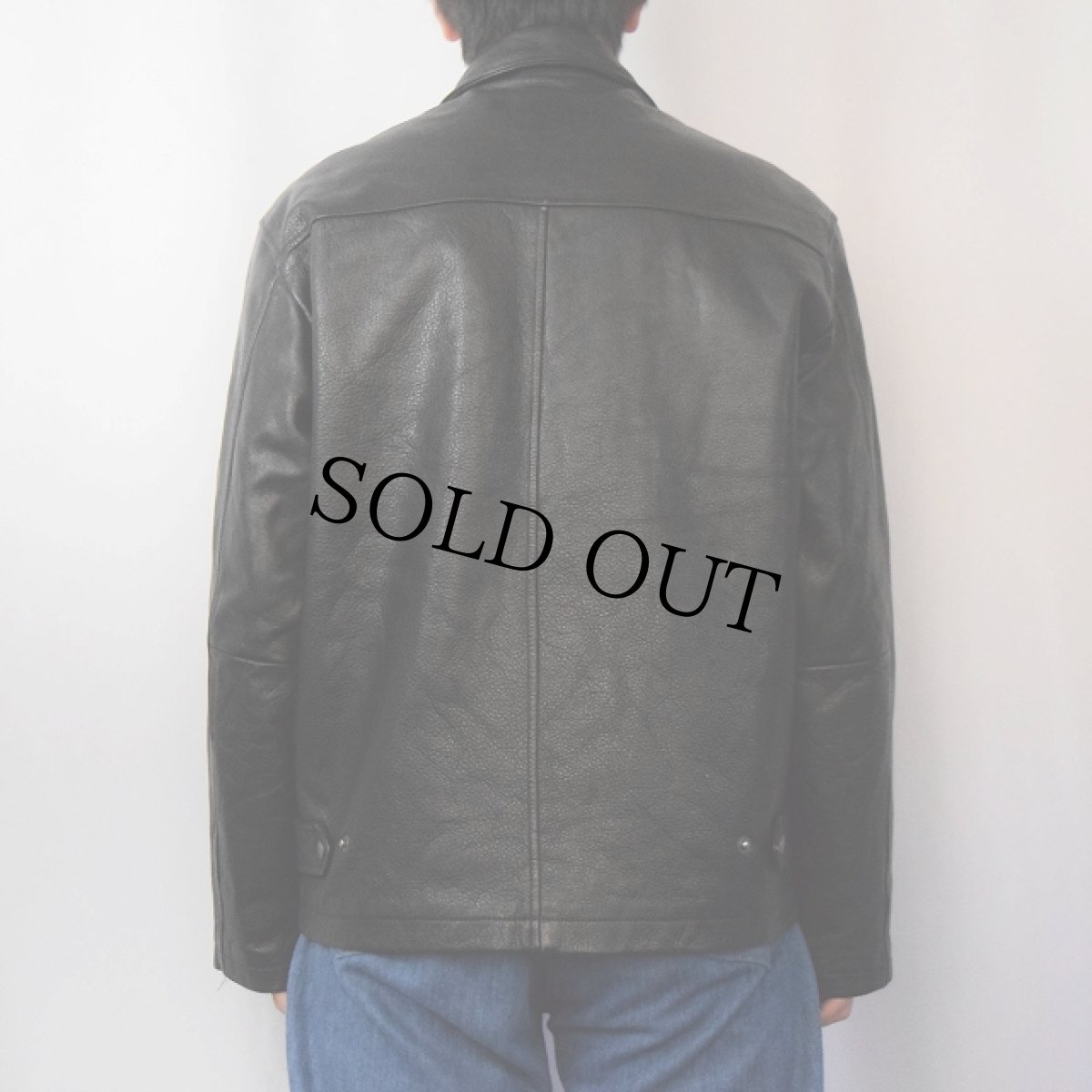 画像3: L.O.G.G レザージャケット BLACK S (3)