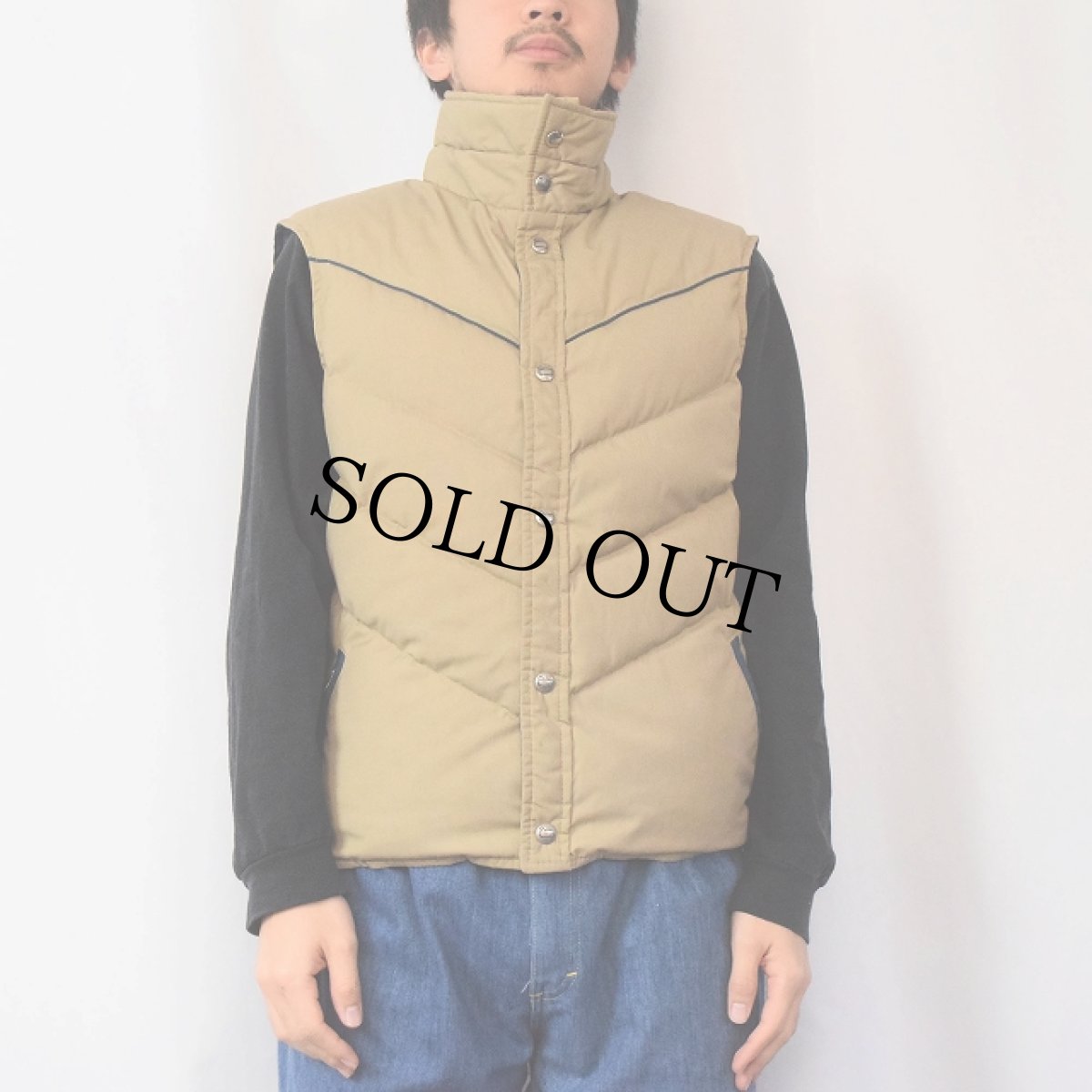 画像2: 80's Woolrich ダウンベスト  (2)
