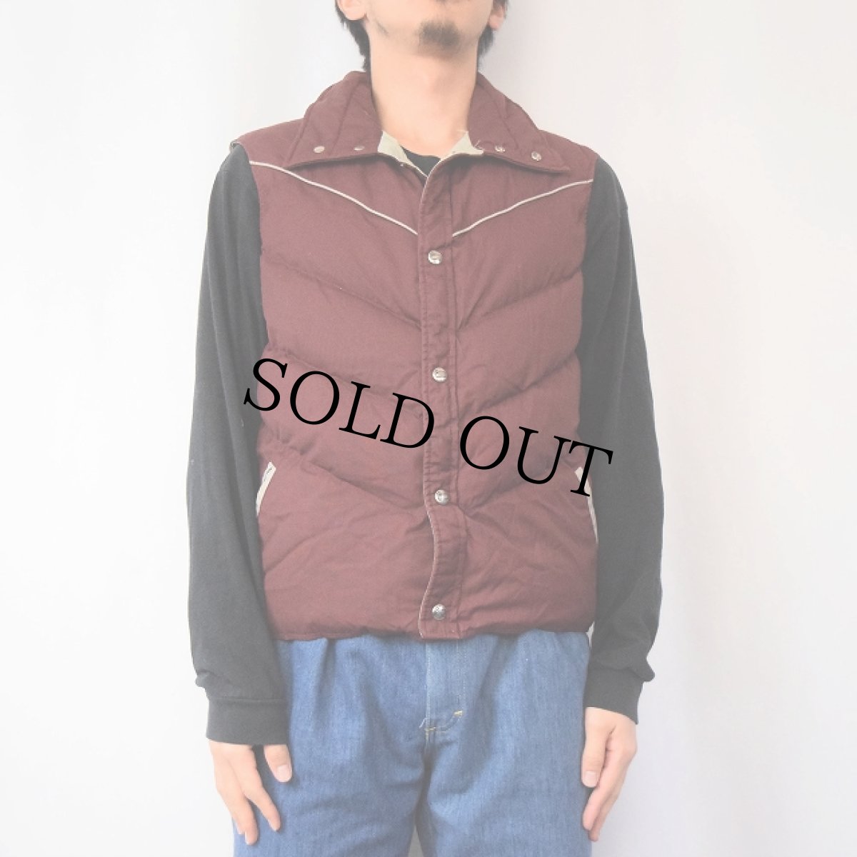 画像2: 80's Woolrich ダウンベスト  (2)