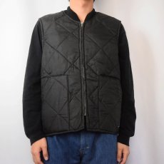 画像2: 90's BIG SMITH 中綿入り キルティングベスト BLACK  (2)