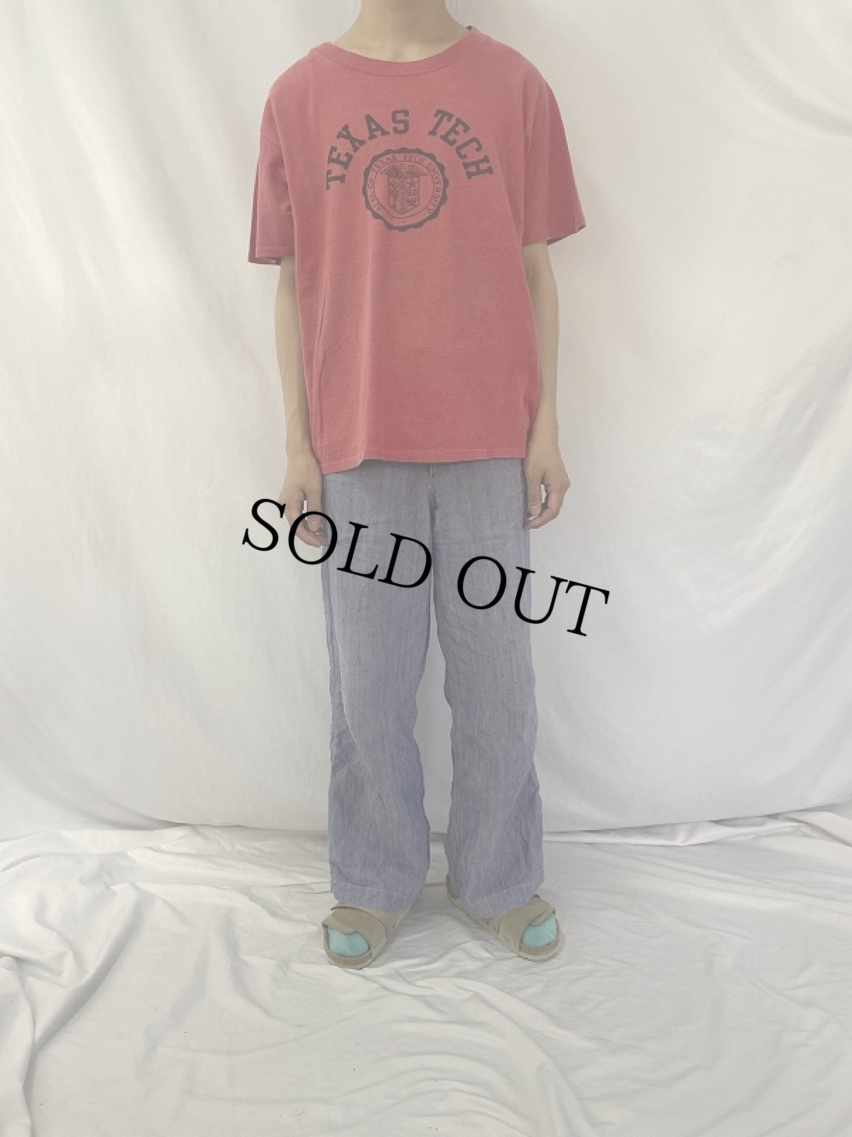 画像2: 80's Champion トリコタグ USA製 "TEXAS TECH" カレッジプリントTシャツ XXL (2)