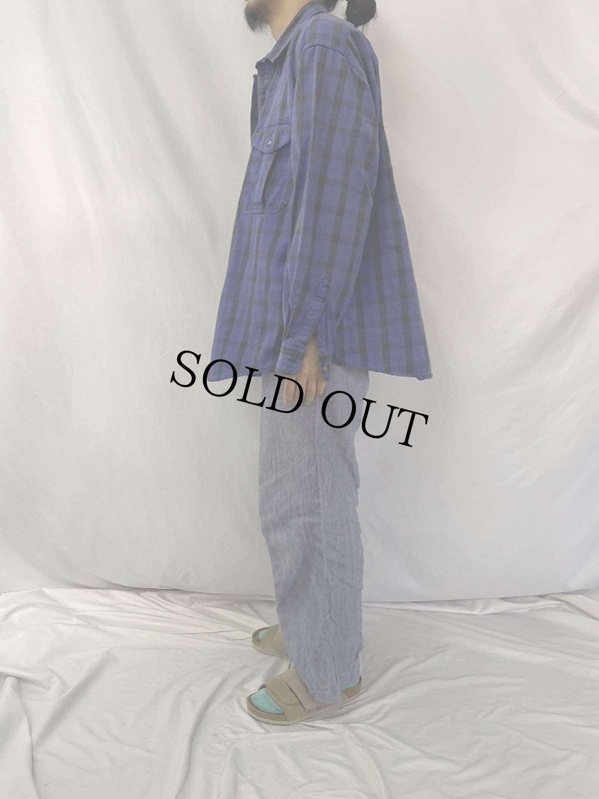 画像3: 80's FILSON USA製 チェック柄 ヘビーネルシャツ XL (3)