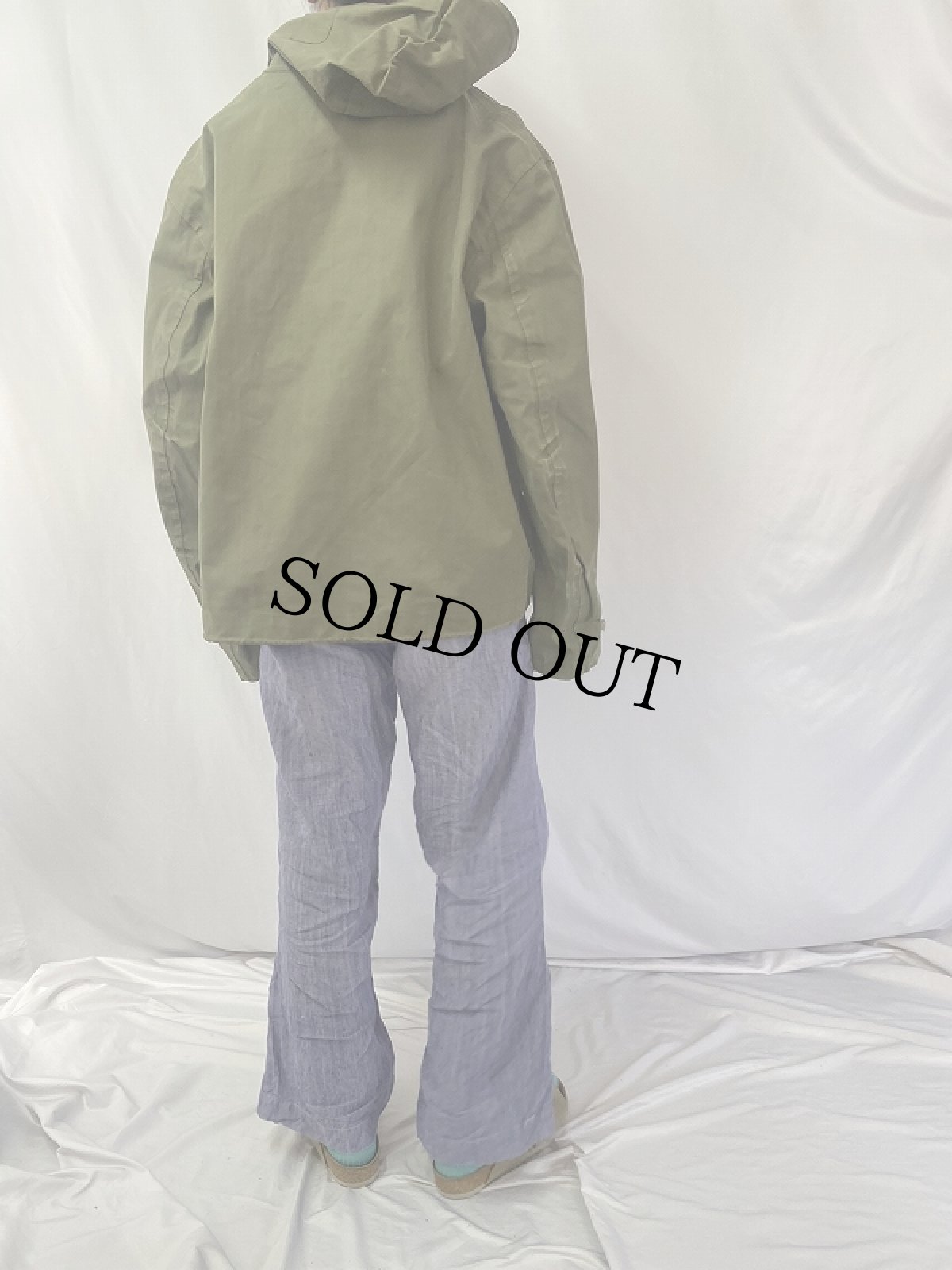 画像4: 40's U.S.NAVY デッキレインパーカー ステンシル入り (4)