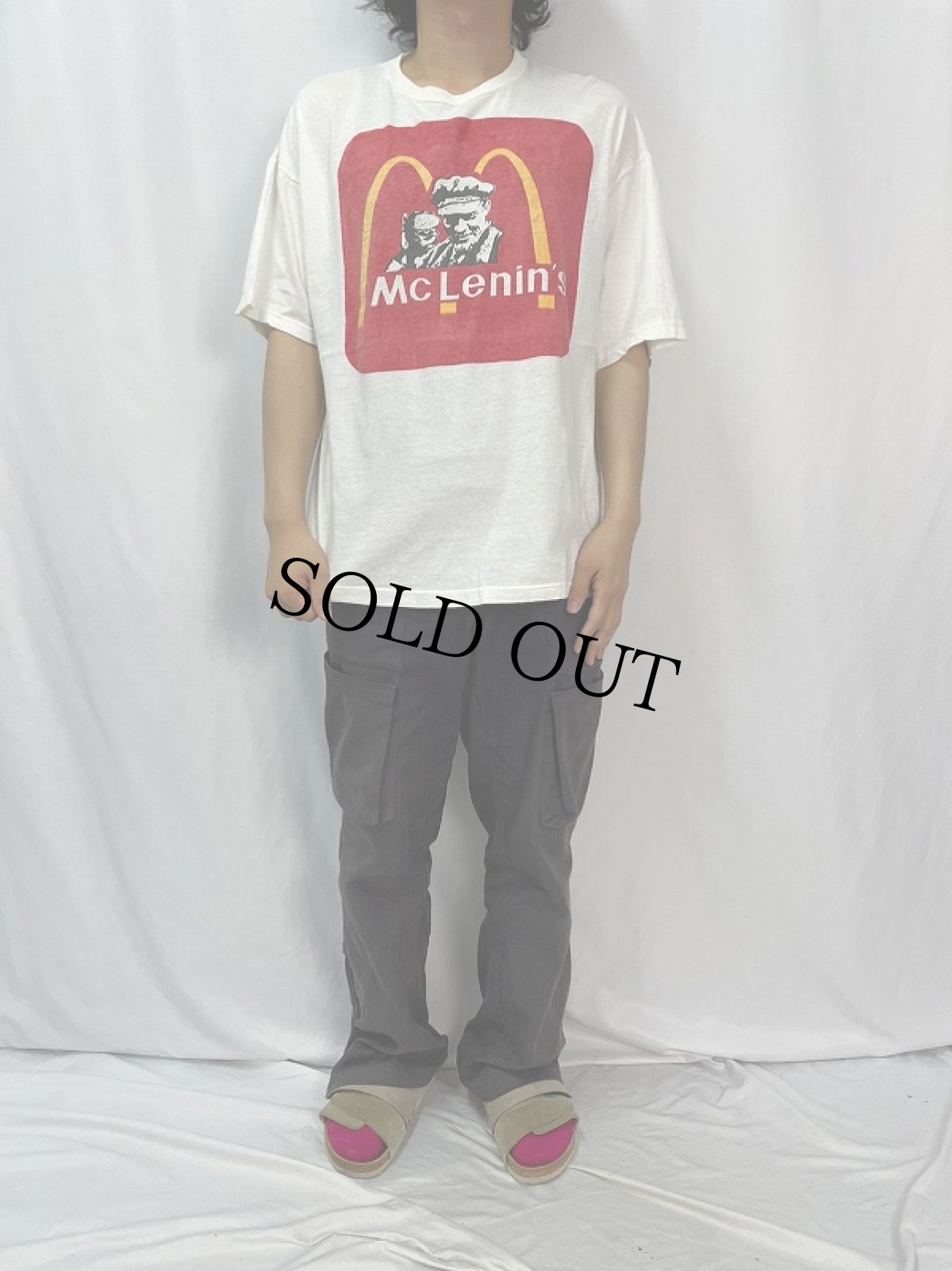 画像2: "McLenin's" パロディプリントTシャツ (2)