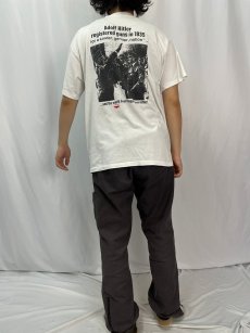 画像4: 90's USA製 銃規制メッセージプリントTシャツ L (4)