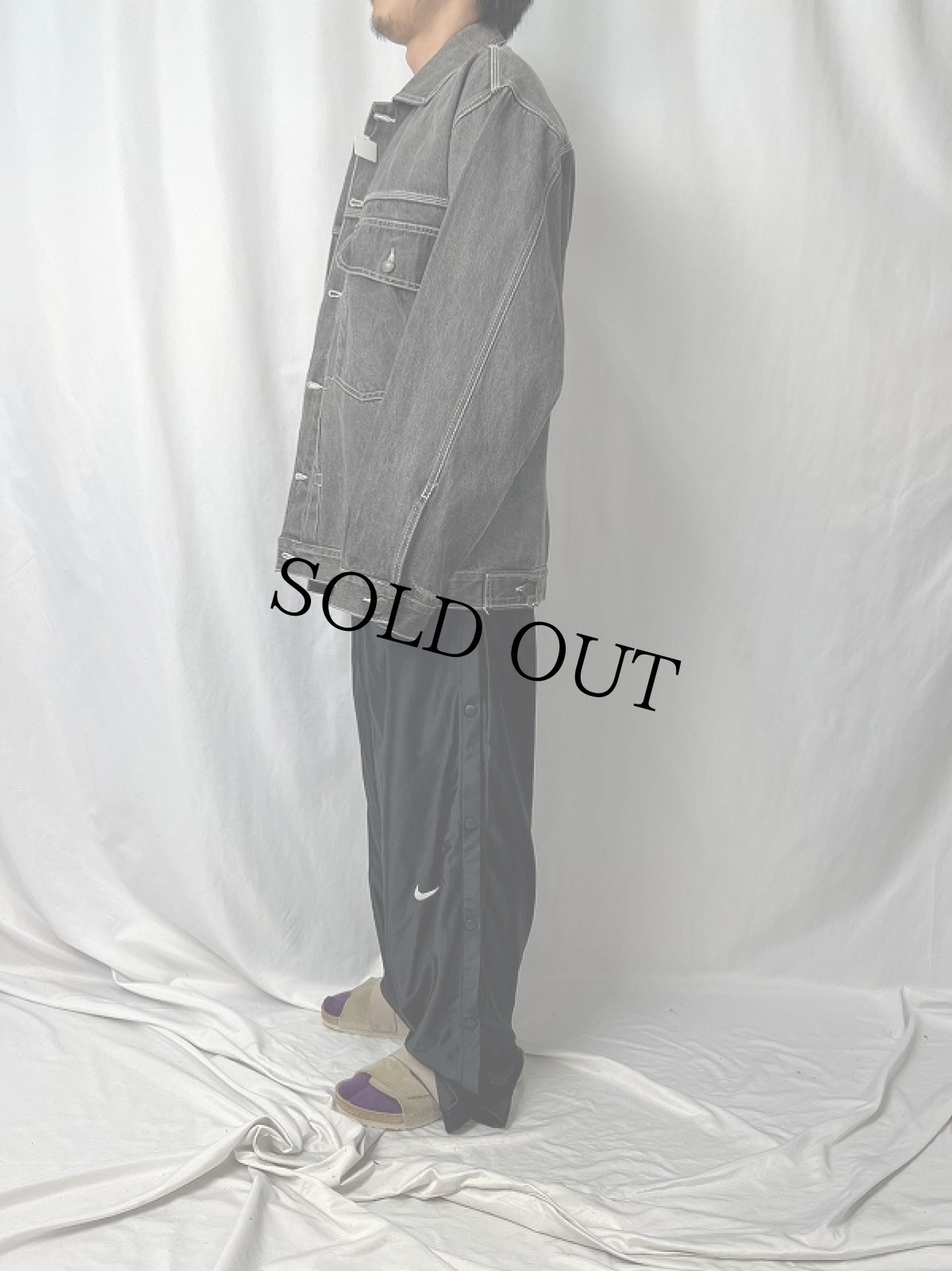 画像3: ブラックデニムジャケット (3)