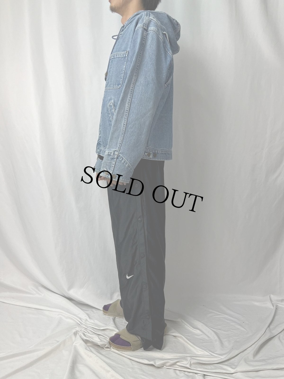 画像3: JONES NEW YORK デニムジップパーカー L (3)